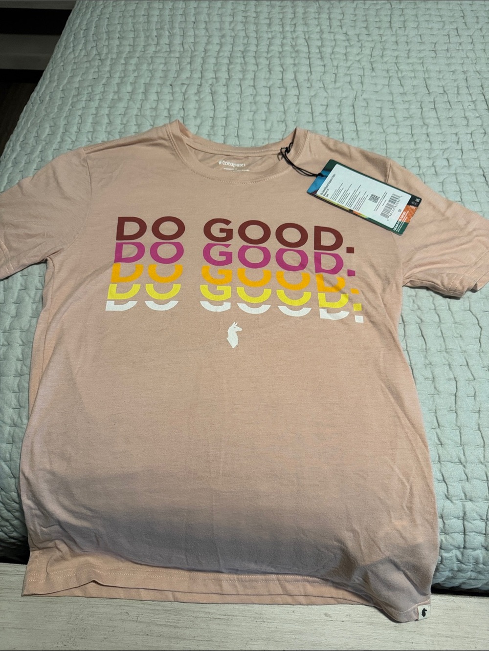cotopaxi Light Pink "DO GOOD" Graphic Tee
